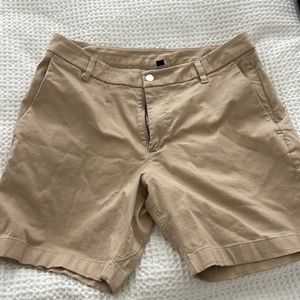 Khaki lulu shorts too small for me